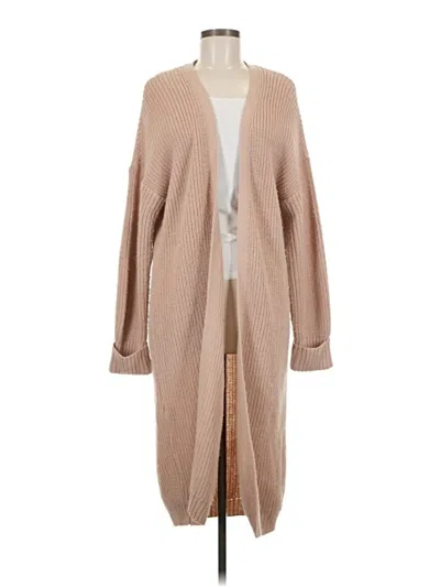 Pre-owned Asos Design Cardigan Sweater In Tan