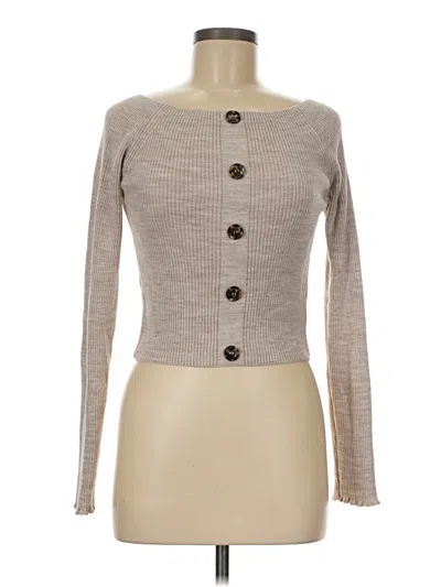 Pre-owned Asos Design Cardigan Sweater In Tan