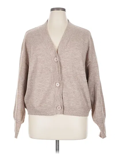 Pre-owned Asos Design Cardigan Sweater In Tan