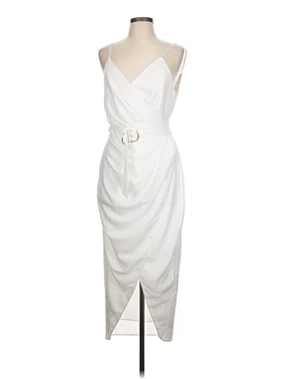 Pre-owned Asos Design Cardigan Sweater In White