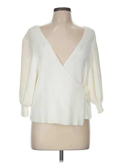 Pre-owned Asos Design Cardigan Sweater In White