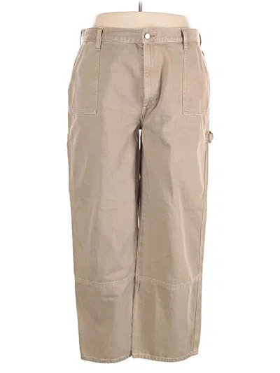 Pre-owned Asos Design Cargo Pants In Brown