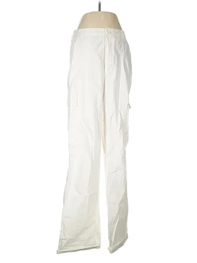 Pre-owned Asos Design Cargo Pants In Ivory