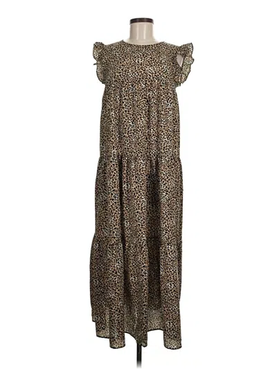 Pre-owned Asos Design Casual Dress In Brown