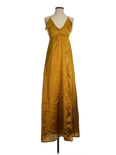 Pre-owned Asos Design Casual Dress In Gold