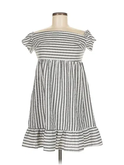 Pre-owned Asos Design Casual Dress In Gray