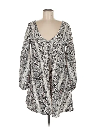 Pre-owned Asos Design Casual Dress In Gray