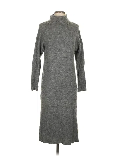 Pre-owned Asos Design Casual Dress In Gray
