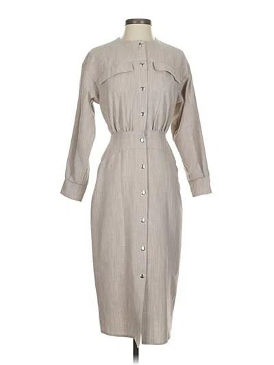 Pre-owned Asos Design Casual Dress In Gray