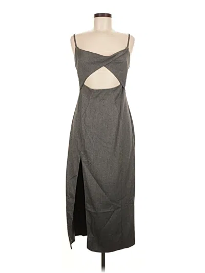 Pre-owned Asos Design Casual Dress In Gray