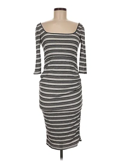 Pre-owned Asos Design Casual Dress In Gray
