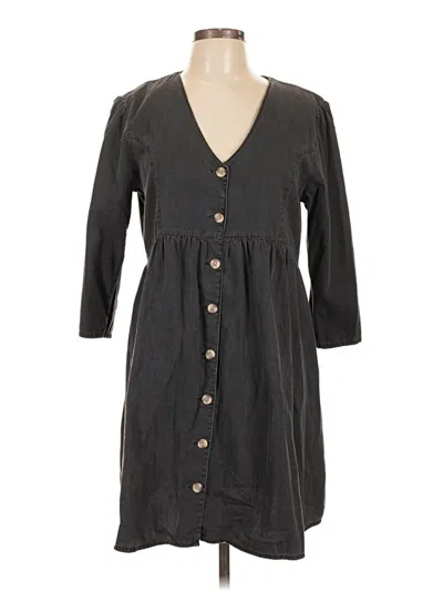 Pre-owned Asos Design Casual Dress In Gray