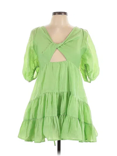 Pre-owned Asos Design Casual Dress In Green