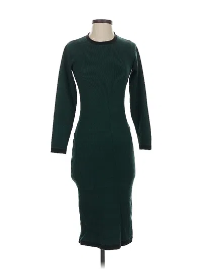 Pre-owned Asos Design Casual Dress In Green