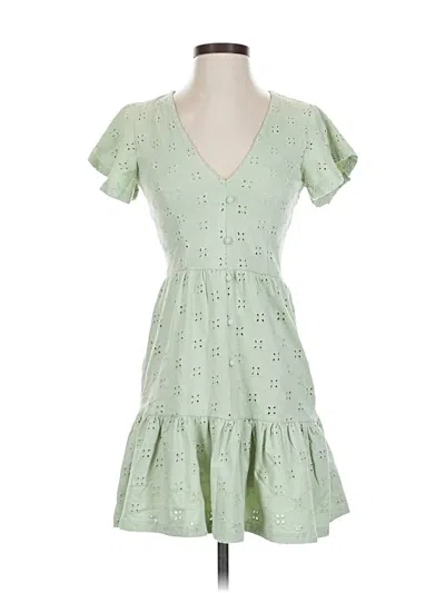 Pre-owned Asos Design Casual Dress In Green