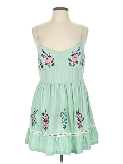 Pre-owned Asos Design Casual Dress In Green