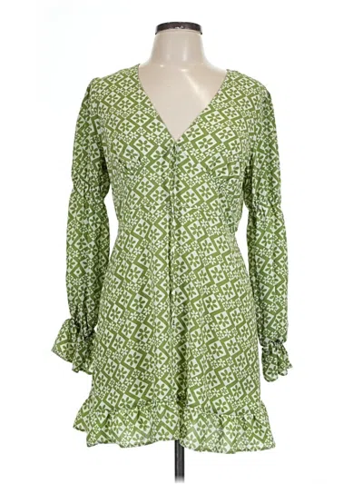 Pre-owned Asos Design Casual Dress In Green