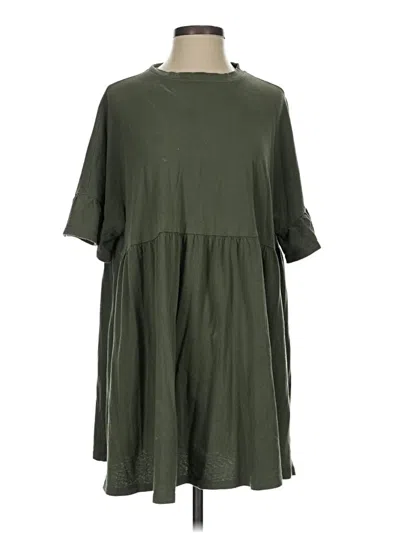 Pre-owned Asos Design Casual Dress In Green