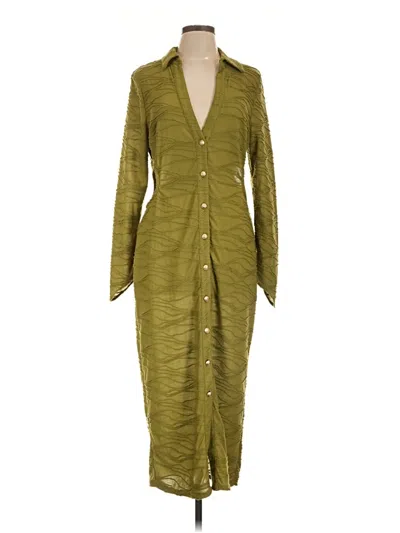 Pre-owned Asos Design Casual Dress In Green