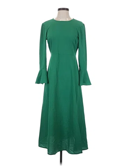 Pre-owned Asos Design Casual Dress In Green