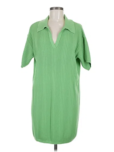 Pre-owned Asos Design Casual Dress In Green