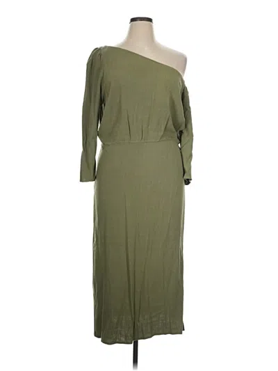 Pre-owned Asos Design Casual Dress In Green