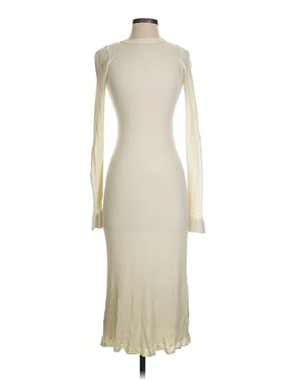 Pre-owned Asos Design Casual Dress In Ivory
