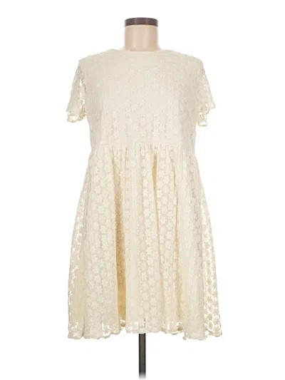 Pre-owned Asos Design Casual Dress In Ivory