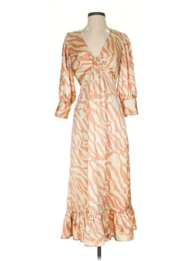 Pre-owned Asos Design Casual Dress In Orange