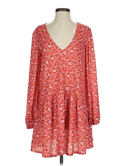 Pre-owned Asos Design Casual Dress In Red
