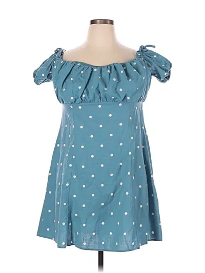 Pre-owned Asos Design Casual Dress In Teal