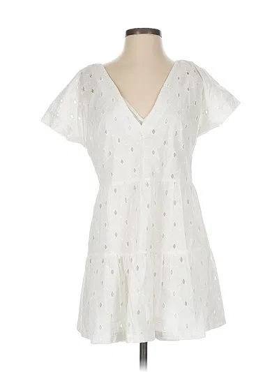 Pre-owned Asos Design Casual Dress In White