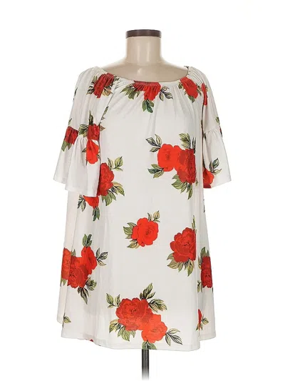 Pre-owned Asos Design Casual Dress In White