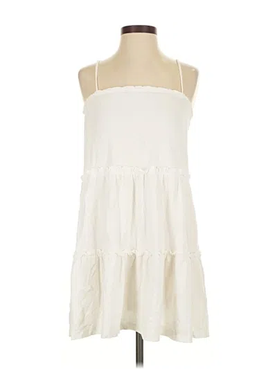 Pre-owned Asos Design Casual Dress In White