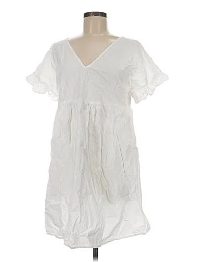 Pre-owned Asos Design Casual Dress In White
