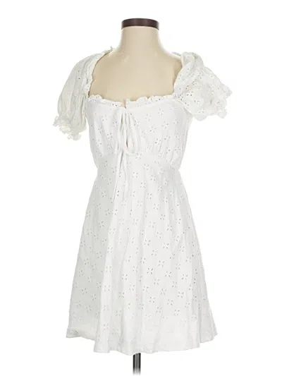 Pre-owned Asos Design Casual Dress In White