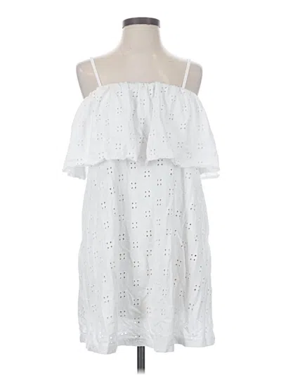 Pre-owned Asos Design Casual Dress In White