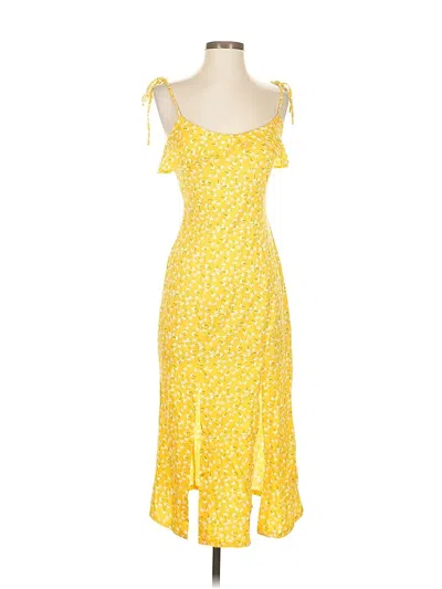 Pre-owned Asos Design Casual Dress In Yellow