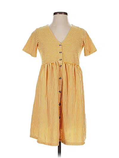 Pre-owned Asos Design Casual Dress In Yellow