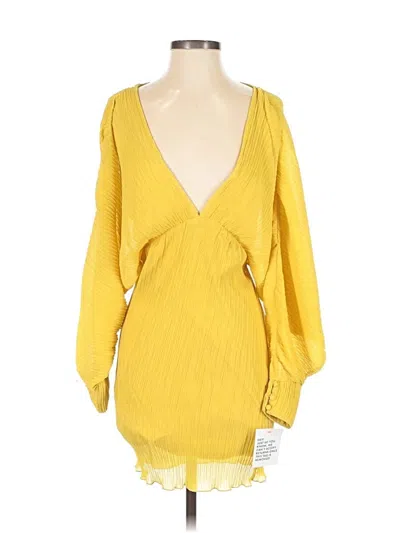 Asos Design Casual Dress In Yellow
