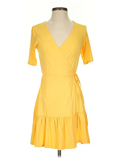 Pre-owned Asos Design Casual Dress In Yellow