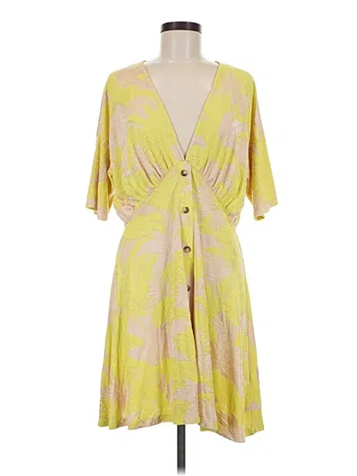 Pre-owned Asos Design Casual Dress In Yellow