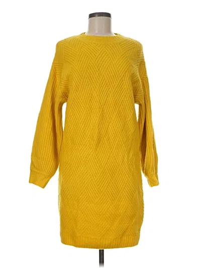 Pre-owned Asos Design Casual Dress In Yellow