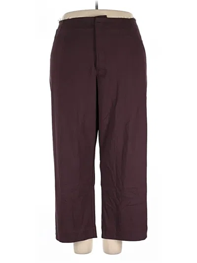 Pre-owned Asos Design Casual Pants In Burgundy
