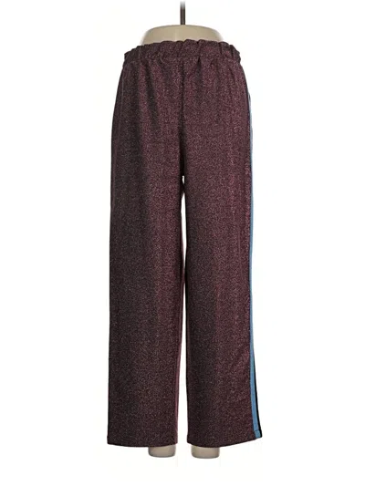 Pre-owned Asos Design Casual Pants In Burgundy