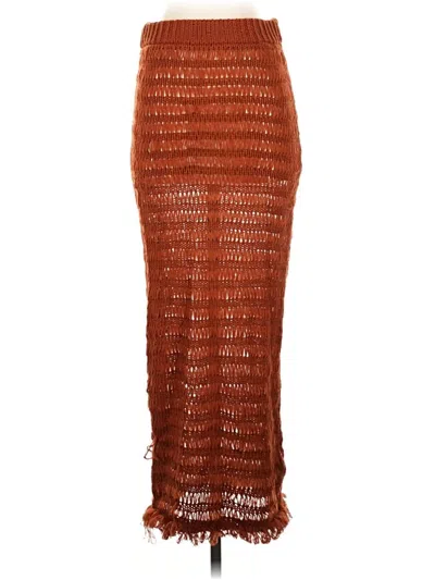 Pre-owned Asos Design Casual Skirt In Brown