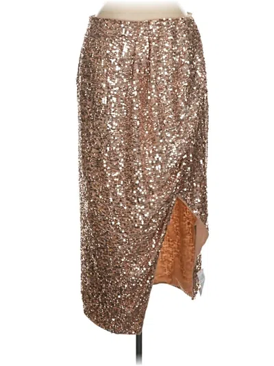 Pre-owned Asos Design Casual Skirt In Gold