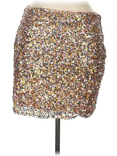 Pre-owned Asos Design Casual Skirt In Silver