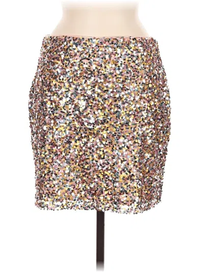 Pre-owned Asos Design Casual Skirt In Silver