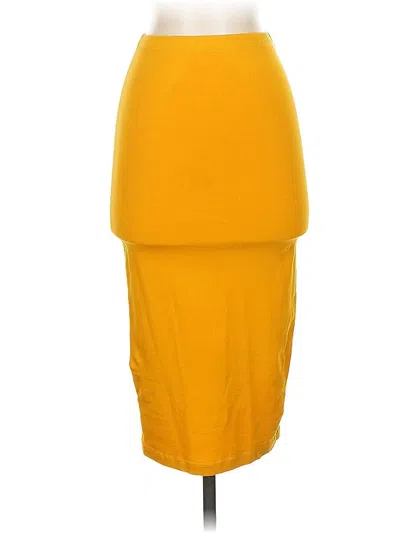 Pre-owned Asos Design Casual Skirt In Yellow